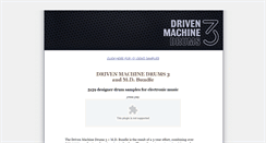 Desktop Screenshot of drivenmachinedrums.com